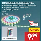 LED Lichtband mit Audiosensor Angebote bei Netto Marken-Discount Remscheid für 9,99 €