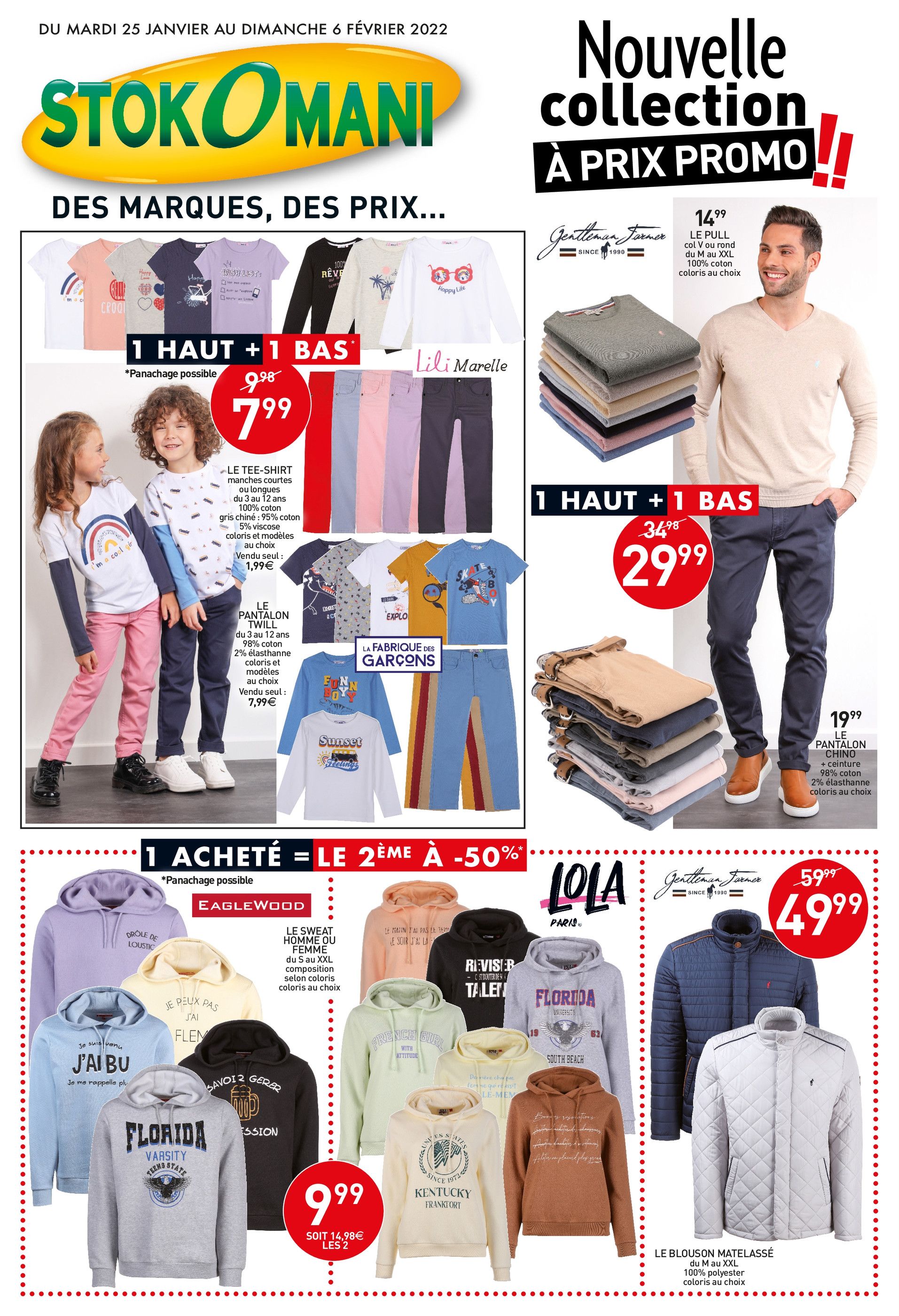 Catalogue Stokomani à Ermont, avec 10 pages Prospectus Stokomani à Ermont, "Nouvelle collection à prix promo !!", 10 pages, 25/01/2022 - 06/02/2022