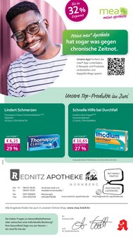 mea - meine apotheke Prospekt der Woche "Unsere Juni-Angebote" Seite 1, 01.06.2025 bis 30.06.2025 für Nürnberg Aktueller mea - meine apotheke Prospekt "Unsere Juni-Angebote" Seite 1 von 4 Seiten für Nürnberg