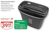 Aktenvernichter 480 X im Angebot bei GLOBUS in Weinheim Aktenvernichter 480 X Angebote von Genie bei GLOBUS Weinheim für 5,99 €