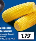 Lidl Rosenheim - Gekochter Zuckermais Angebot im Prospekt Gekochter Zuckermais bei Lidl im Rosenheim Prospekt für 1,79 €