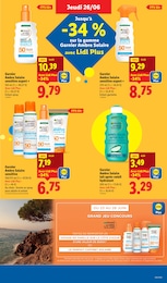 Prix et réduction Garnier Ambre Solaire dans le prospectus Lidl en cours Offre Garnier Ambre Solaire dans le catalogue Lidl du moment à la page 19