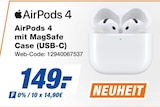 AirPods 4 mit MagSafe Case (USB-C) Angebote von Apple bei expert Kempten für 149,00 €