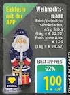 EDEKA Langenfeld - Weihnachtsmann Angebot im Prospekt Weihnachtsmann bei EDEKA im Langenfeld Prospekt für 1,00 €