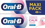 DENTIFRICE GENCIVES SENSIBLES ORIGINAL - ORAL B en promo chez Intermarché DENTIFRICE GENCIVES SENSIBLES ORIGINAL - ORAL B dans le catalogue Intermarché