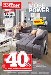 Wohnzimmer Angebot im aktuellen Höffner Prospekt auf Seite 1