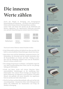 Matratze im aktuellen Polstermöbel Fischer Prospekt (Nürnberg) Matratze im Polstermöbel Fischer Prospekt "Sagen Sie Ihren Rückenschmerzen Adé!" mit 16 Seiten (Nürnberg)