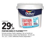 Peinture murs et plafonds(1)(2)(3)(4) - Dulux Valentine en promo chez E.Leclerc Peinture murs et plafonds(1)(2)(3)(4) - Dulux Valentine dans le catalogue E.Leclerc