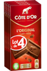 Tablettes de chocolat L'Original - CÔTE D'OR en promo chez Carrefour Market Aix-les-Bains à 4,20 €