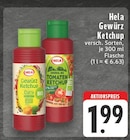 Gewürz Ketchup oder Tomaten Ketchup Angebote von Hela bei E center Moers für 1,99 €