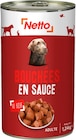 Netto Courrières - Promo BOUCHÉES EN SAUCE AU BOEUF POUR CHIEN ADULTE Promo BOUCHÉES EN SAUCE AU BOEUF POUR CHIEN ADULTE à 3,16 € dans le catalogue Netto à Courrières