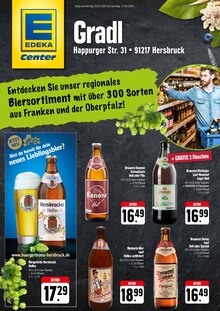 E center Röthenbach (Pegnitz) Prospekt "Entdecken Sie unser regionales Biersortiment" mit 2 Seiten