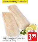 EDEKA - MSC Kabeljaurückenfilets Angebot im Prospekt MSC Kabeljaurückenfilets bei EDEKA im Prospekt "" für 3,99 €
