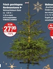 Weihnachtsbaum im V-Markt Prospekt Frisch geschlagene Nordmanntanne im aktuellen V-Markt Prospekt für 27,99 €