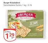 Knäckebrot im Angebot bei GLOBUS in Trier Knäckebrot Angebote von BURGER bei GLOBUS Trier für 1,29 €