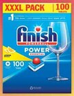 100 tablettes lave-vaisselle lemon - FINISH POWERBALL ESSENTIAL en promo chez Intermarché Choisy-le-Roi à 10,01 €