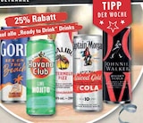 25% Rabatt Angebote von Gordon's oder Havana Club oder Malibu oder Captain Morgan oder Johnnie Walker bei E center Stade