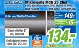 Mikrowelle MCG 25 Chef im Angebot bei expert in Hofheim Mikrowelle MCG 25 Chef Angebote von Caso bei expert Hofheim für 134,00 €