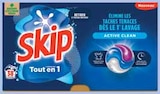 Lessive capsules tout en 1 active clean x38 - SKIP - Intermarché Lessive capsules tout en 1 active clean x38 - SKIP à 7,95 € dans le catalogue Intermarché