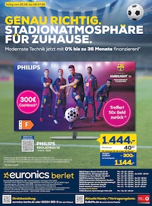 Fernseher im EURONICS Prospekt "GENAU RICHTIG. NEUESTE TECHNIK GRATIS FREI HAUS." mit 20 Seiten (Soest)