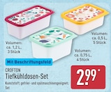 Tiefkühldosen-Set ca. 1,2 L, 3 Stück im ALDI Nord Prospekt Tiefkühldosen-Set ca. 1,2 L, 3 Stück von Crofton im aktuellen ALDI Nord Prospekt für 2,99 €