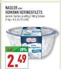 Marktkauf Bielefeld - Nadler oder Homann Heringsfilet Angebot im Prospekt Nadler oder Homann Heringsfilet bei Marktkauf im Bielefeld Prospekt für 2,49 €