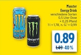 Energy Drink im Angebot bei diska in Dresden Energy Drink Angebote von Monster bei diska Dresden für 0,89 €