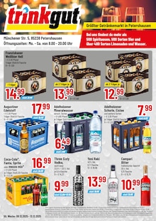 Trinkgut Petershausen Prospekt der aktuellen Woche, gültig von 08.12.2025 bis 13.12.2025 Aktueller Trinkgut Petershausen Prospekt "Aktuelle Angebote" mit 4 Seiten