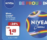 Creme im Angebot bei combi in Osnabrück Creme Angebote von NIVEA bei combi Osnabrück für 1,49 €