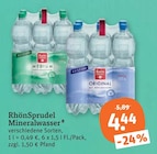 Aktuelles Mineralwasser Angebot bei tegut in Mannheim ab 4,44 €