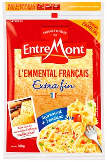 La Vache Qui Rit - Entremont dans le catalogue Monoprix Emmental français râpé extra fin - Entremont à 2,31 € en promo chez Monoprix