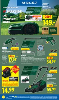 Hochdruckreiniger Angebot im Lidl Prospekt, gültig von 20.07.2026 bis 25.07.2026 Hochdruckreiniger Angebot im aktuellen Lidl Prospekt auf Seite 42
