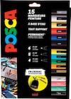 Coffret 15 marqueurs couleurs et pointes assorties - POSCA à 36,33 € dans le catalogue Intermarché Hyper