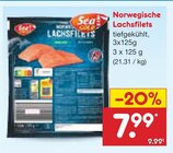 Aktuelles Norwegische Lachsfilets Angebot bei Netto Marken-Discount in Jena ab 7,99 €