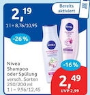 Shampoo oder Spülung von Nivea für 2,19 € bei budni im Angebot Shampoo oder Spülung von Nivea im aktuellen budni Prospekt