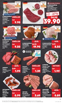 Hackfleisch im Kaufland Prospekt "KNÜLLER" mit 50 Seiten (Kassel)