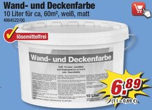 Wand- und Deckenfarbe bei POCO in Delmenhorst Wand- und Deckenfarbe im Angebot bei POCO Delmenhorst für 6,89 €
