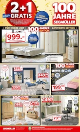 Schlafzimmer im Segmüller Prospekt in Darmstadt Aktueller Segmüller Prospekt mit Schlafzimmer, "2+1 gratis", Seite 4