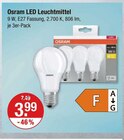 LED Leuchtmittel von Osram im aktuellen V-Markt Prospekt für 3,99 €