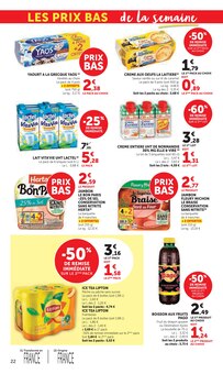 Promotion Alpro dans le prospectus Super U, valable du 24/03/2026 au 06/04/2026 Promo Alpro dans le catalogue Super U du moment à la page 22