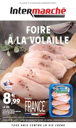 Prospectus Intermarché Super : «FOIRE À LA VOLAILLE» avec 4 pages, 01/09/2026 - 06/09/2026 Catalogue Intermarché Super en cours à Puyméras et aux alentours : «FOIRE À LA VOLAILLE» avec 4 pages, valable du 01/09/2026 au 06/09/2026