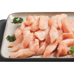 Frisches Hähnchen-Geschnetzeltes