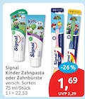 Kinder Zahnpasta von Signal im aktuellen budni Prospekt