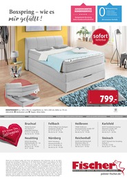 Boxspringbett im Polstermöbel Fischer Prospekt "DEUTSCHLANDS BESTER FISCHER PREIS" auf Seite 11