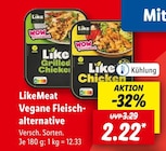 Vegane Fleischalternative von LikeMeat im aktuellen Lidl Prospekt für 2,22 €