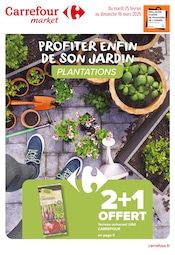 Prospectus Carrefour Market à Remoulins, "PROFITER ENFIN DE SON JARDIN : PLANTATIONS", 22 pages de promos valables du 25/02/2025 au 16/03/2025