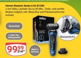 Aktuelle Rasierer Angebote bei GLOBUS in Halle (Saale) Aktuelles Herren-Rasierer Series 6 62-B1200 Angebot bei GLOBUS in Halle (Saale) ab 99,99 €