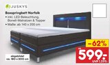 Boxspringbett Norfolk Angebote von Juskys bei Netto Marken-Discount Kaufbeuren für 599,00 €