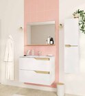 Ensemble meuble sous-vasque à suspendre l. 80 cm + plan vasque + miroir - Tolima - Castorama à Grenoble Ensemble meuble sous-vasque à suspendre l. 80 cm + plan vasque + miroir - Tolima en promo chez Castorama Grenoble à 129,00 €