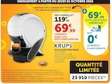 Dolce gusto neo - KRUPS - Super U à Marseille Dolce gusto neo - KRUPS en promo chez Super U Marseille à 69,99 €